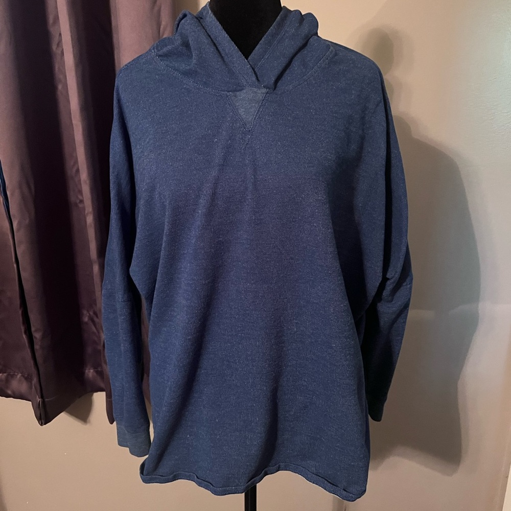 The North Face Blue Pull Over Hoodie Sweatshirt Size XL